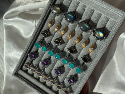 Anello Con Perla, Ametista E Quarzi Rosa In Argento - CreArti - Foto 3