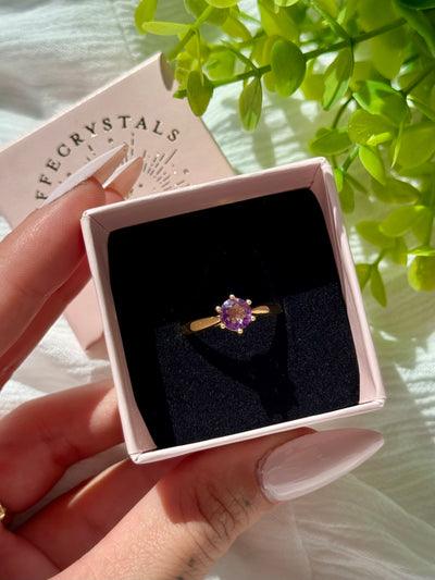 Anello in ametista gold