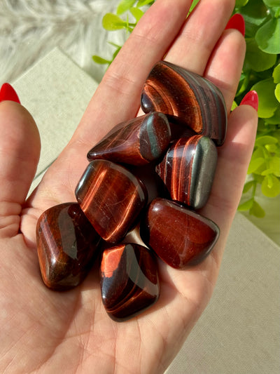 Occhio di tigre rosso burattato