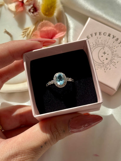 Anello in topazio svizzero