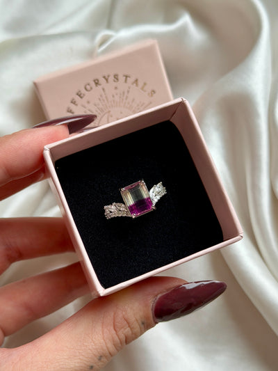 Anello in fluorite candy