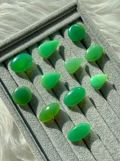 Anello in crisoprasio