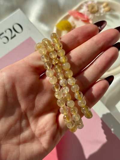 Bracciale in quarzo rutilato