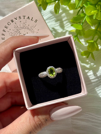 Anello in peridoto silver