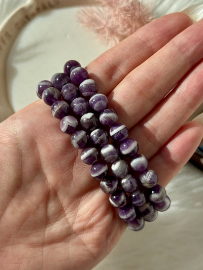 Bracciale in ametista chevron