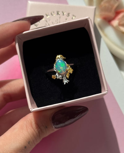 Anello in opale (argento 925)