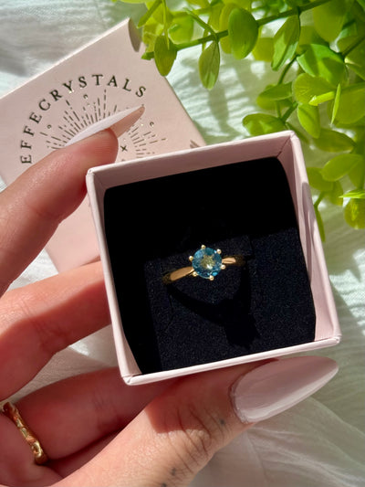 Anello in topazio gold