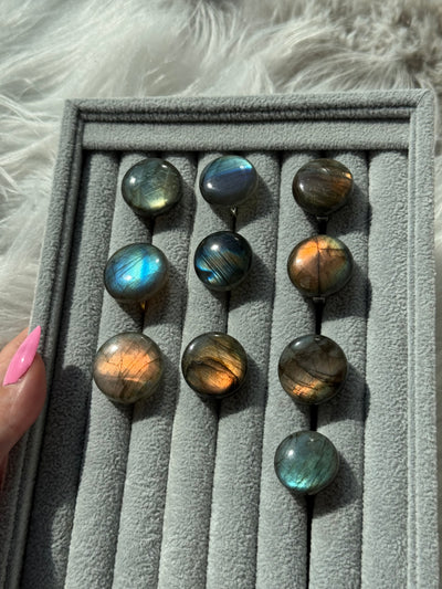 Anello chunky in labradorite