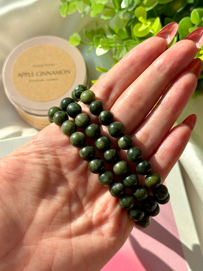 Bracciale in giada nefrite