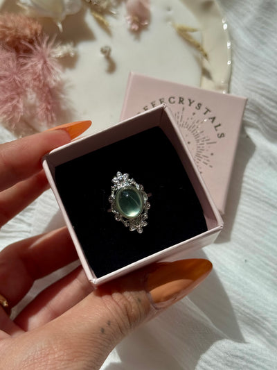 Anello in prehnite
