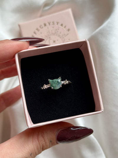 Anello in agata muschiata