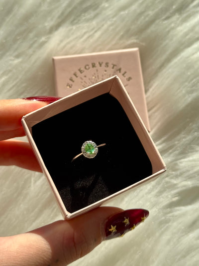 Anello in diopside (argento 925)