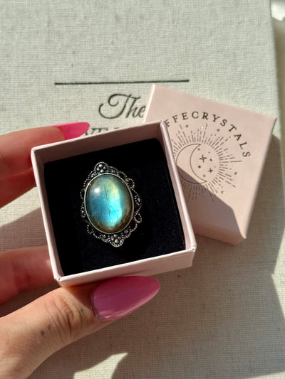 Anello in labradorite big