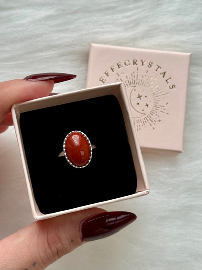 Anello in diaspro rosso