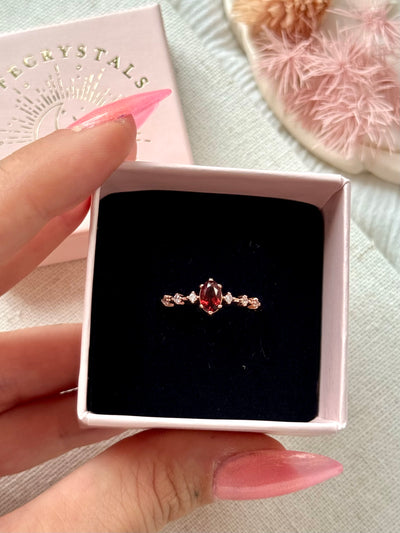 Anello in granato