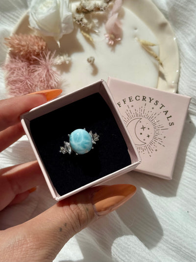 Anello in larimar
