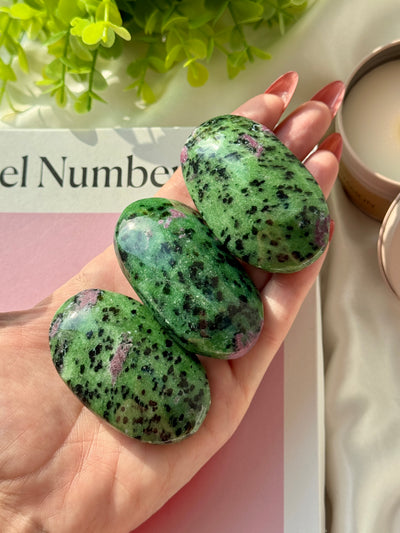 Palmstone in ruby zoisite