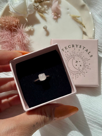 Anello in quarzo rosa