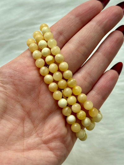 Bracciale in calcite gialla