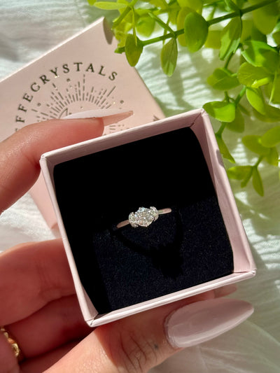 Anello in moissanite (argento 925)