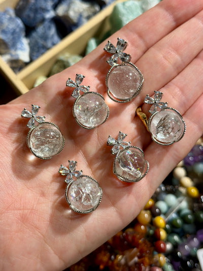 Ciondolo in quarzo ialino