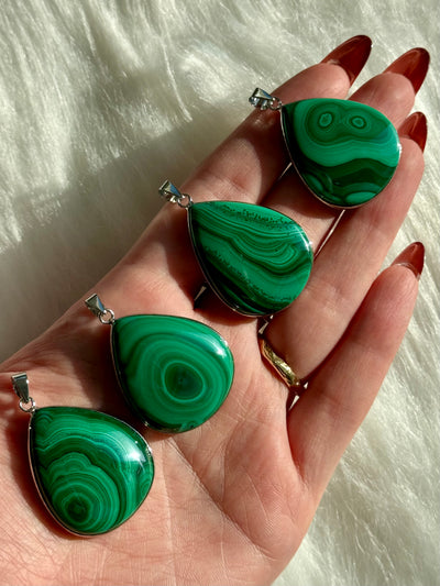 Ciondolo in malachite